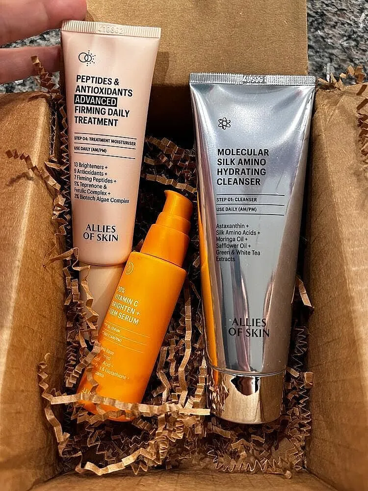 Allies of Skin Get Up Glow Trio morgensæt C-vitamin 20%