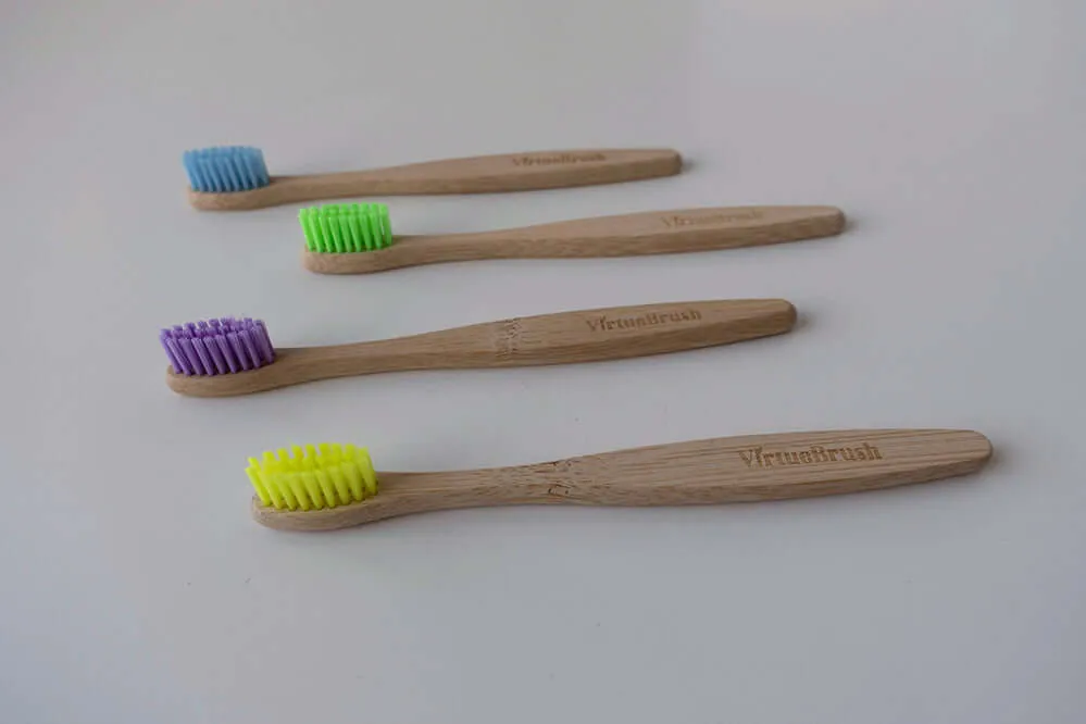VirtueBrush bambus tandbørste børn ekstra blød gul