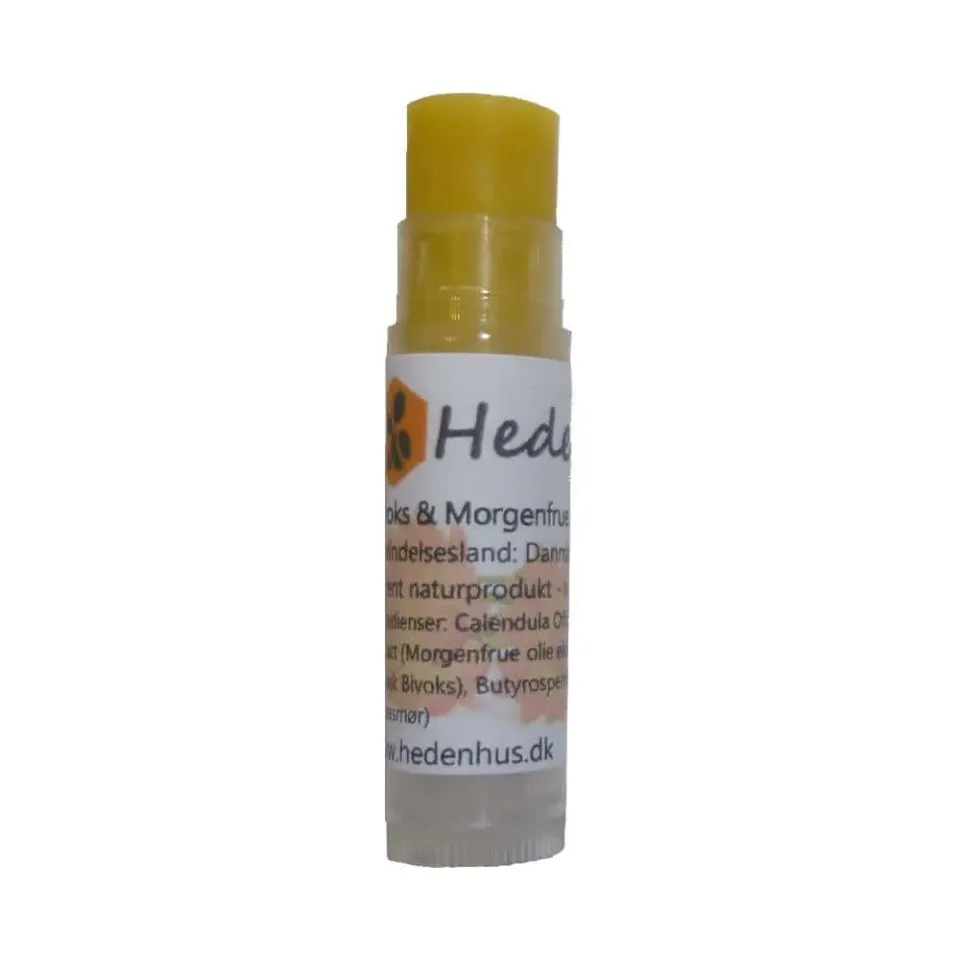 Hedenhus læbepomade med morgenfrue naturlig uden parfume