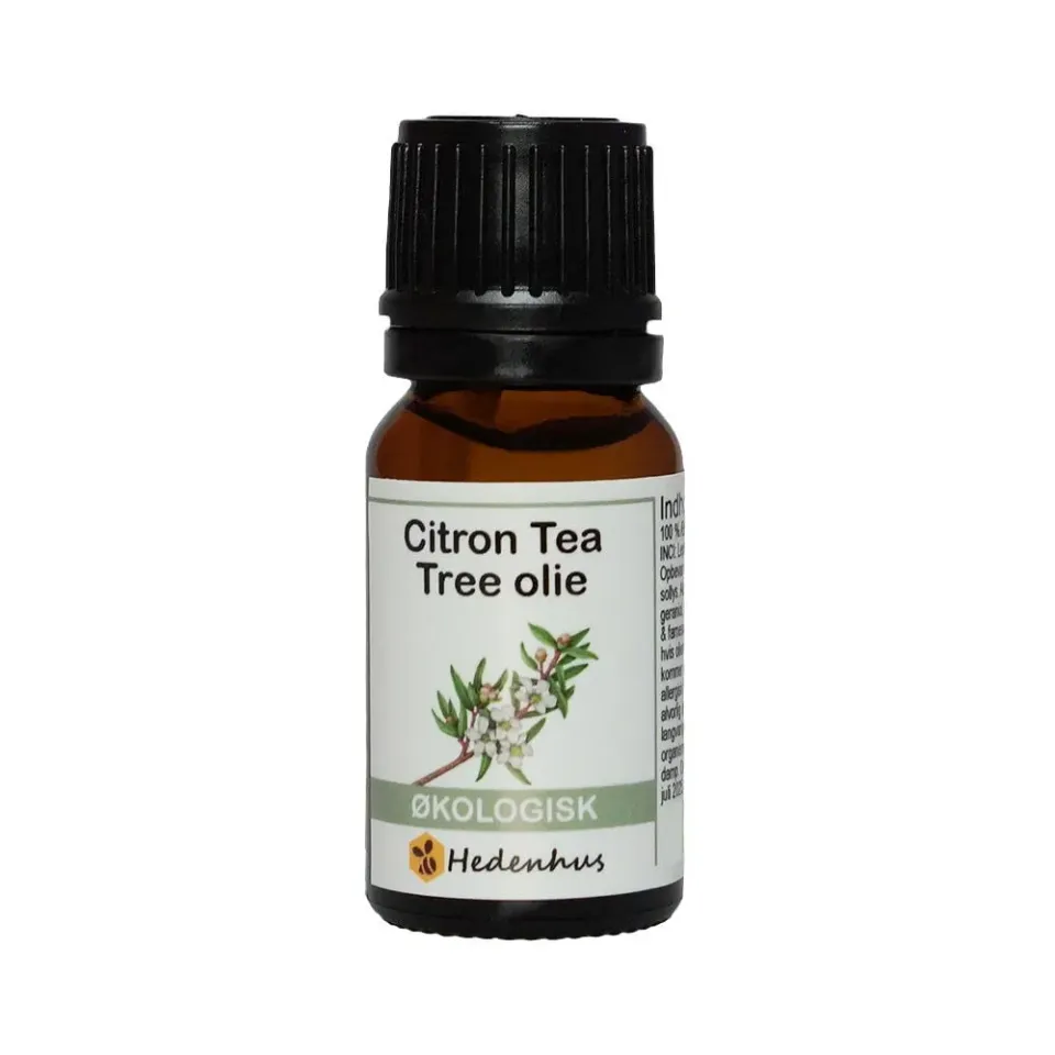 Hedenhus Citron Tea Tree olie æterisk økologisk frisk duft