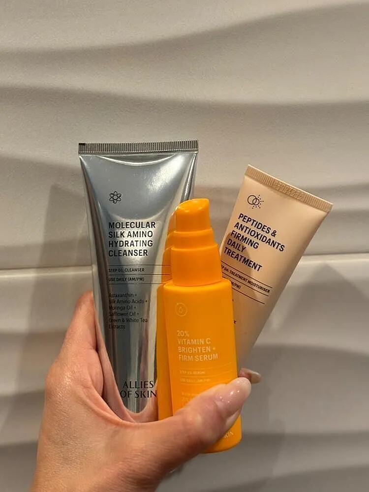 Allies of Skin Get Up Glow Trio morgensæt C-vitamin 20%