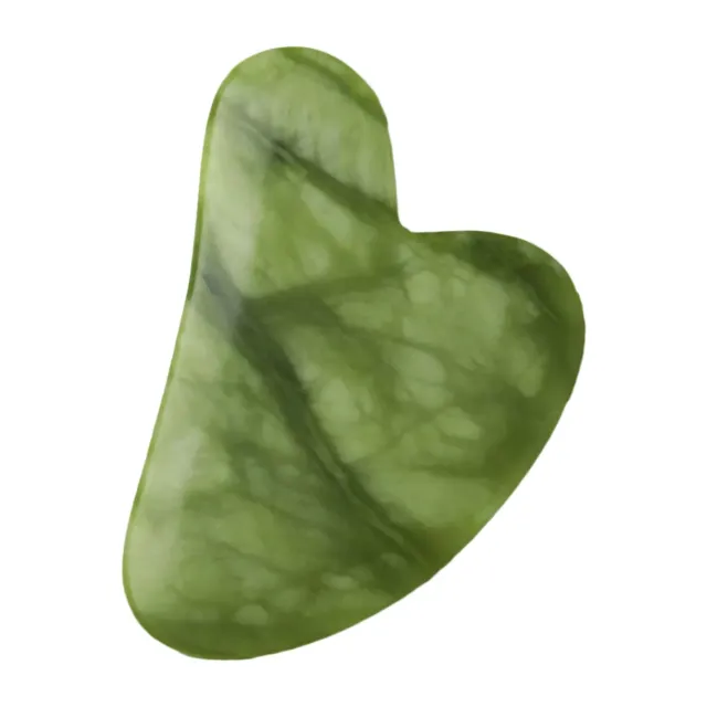 Hedenhus Gua Sha grøn jade ansigtsmassage