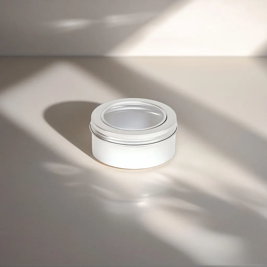 Hedenhus Aluminium Bøtte 150 ml med Vindue Cremekrukke
