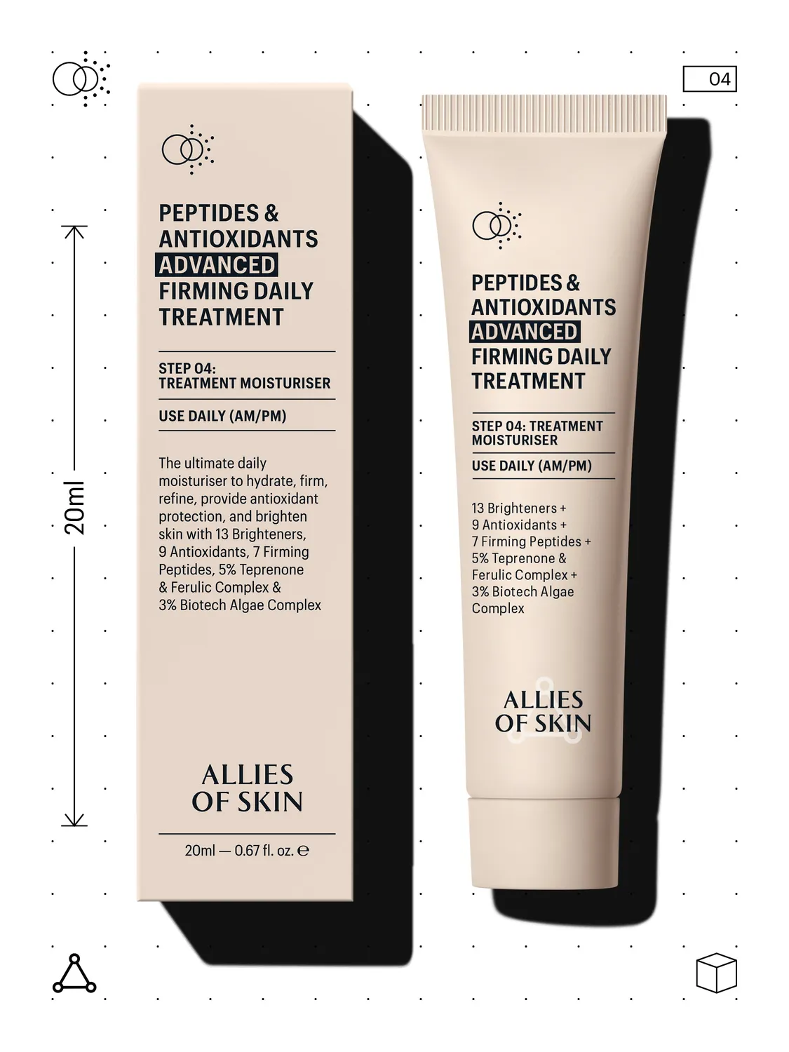 Allies of Skin Peptides & Antioxidants Advanced Firming Daily Treatment creme 20 ml