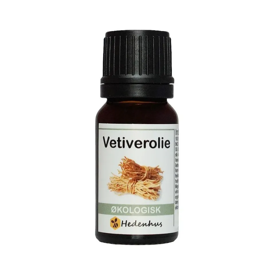 Hedenhus Vetiver Æterisk Olie Økologisk Basisnote