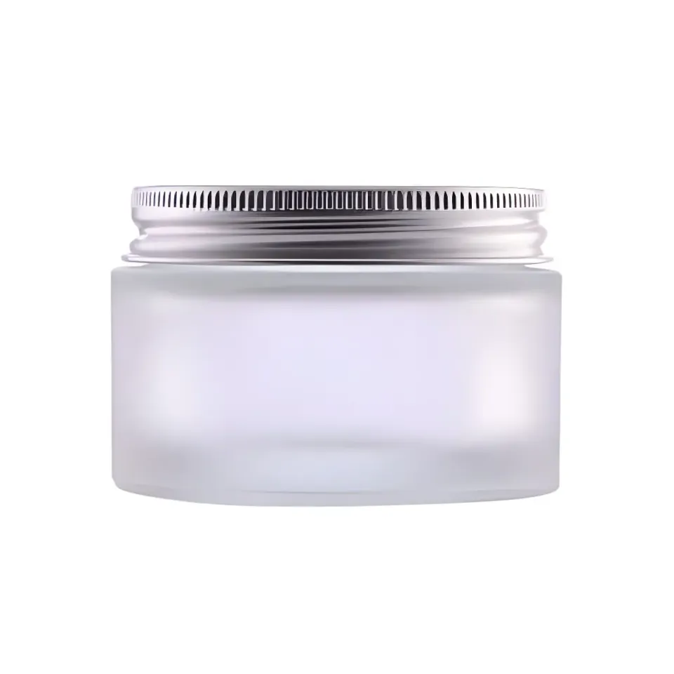 Hedenhus cremebøtte 50 ml mat glas alu-låg