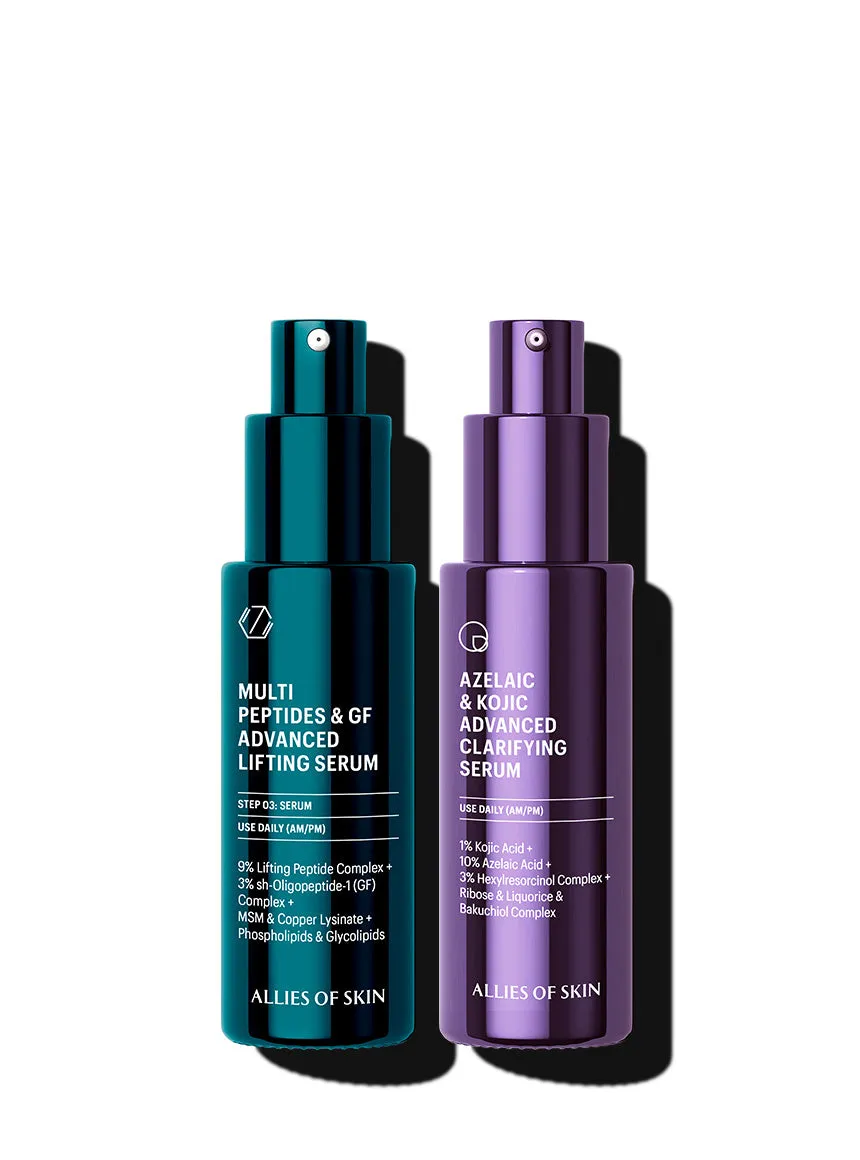 Allies of Skin Clear + Firm Duo serum sæt uren hud