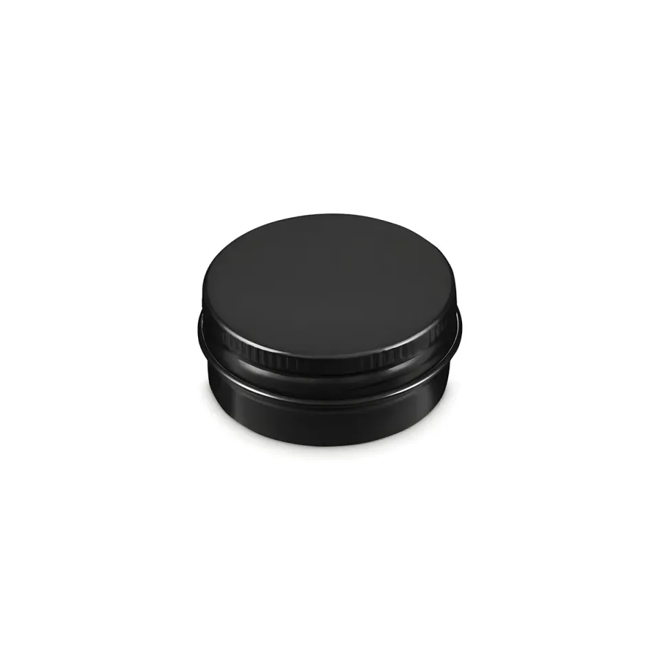 Hedenhus.dk sort aluminiumsbøtte 15 ml til creme