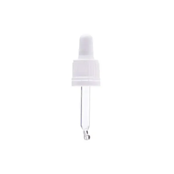 Hedenhus.dk Låg med pipette hvid DIN18 60 mm 10 ml