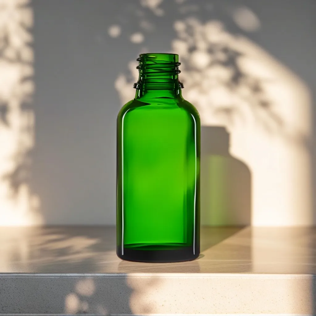 Hedenhus.dk 30 ml glasflaske grøn DIN18