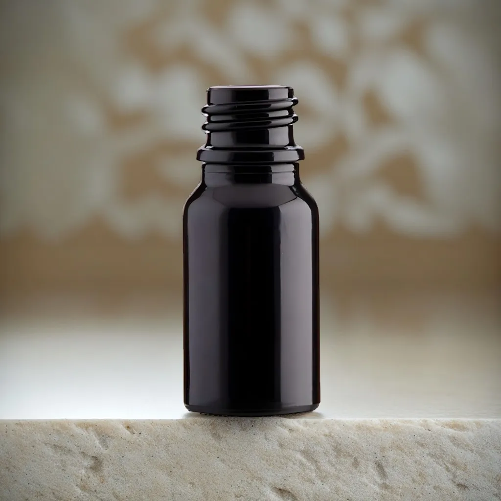 Hedenhus 10 ml Sort Glasflaske DIN18 lysbeskyttende