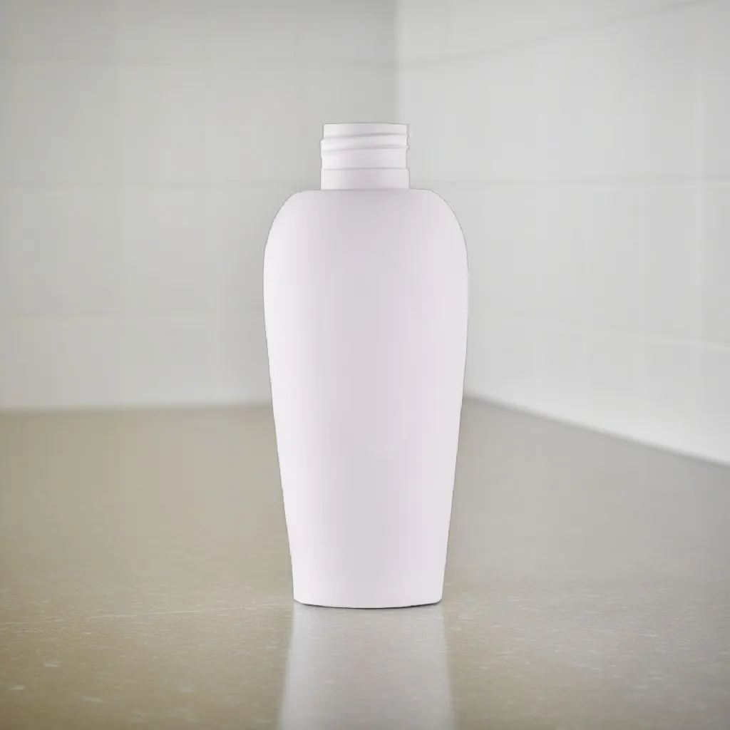 Hedenhus 125 ml konisk plastflaske hvid HDPE