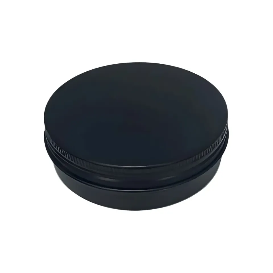 Hedenhus alubøtte sort 50 ml cremebøtte