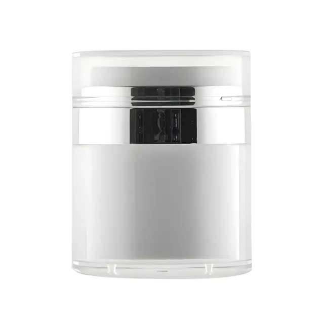Hedenhus pumpekrukke airless 50 ml hvid sølv