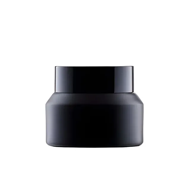 Hedenhus.dk 30 ml sort glas cremebøtte med låg