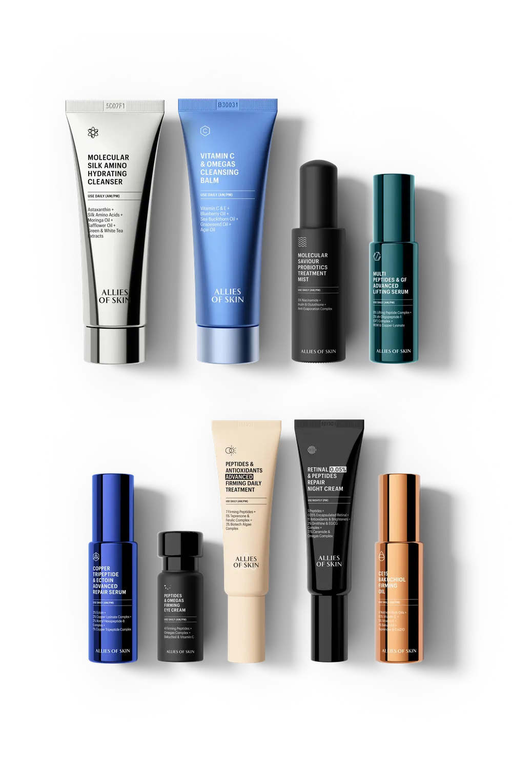 Allies of Skin Evening Glow & Glassy Routine hudplejesæt aften