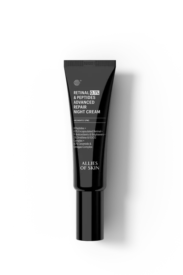 Allies of Skin Retinal 0.1% & Peptides Night Cream opstrammende