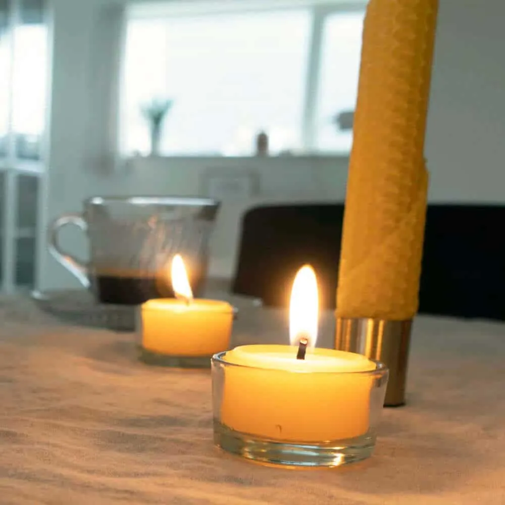 Hedenhus.dk Glasskål til fyrfadslys klar 4,5 cm genbrug