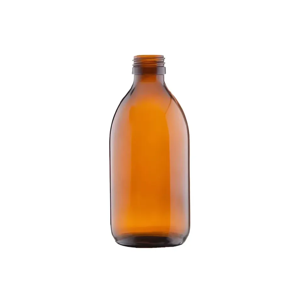 Hedenhus Brun Glasflaske 300 ml 28/410 lysbeskyttende