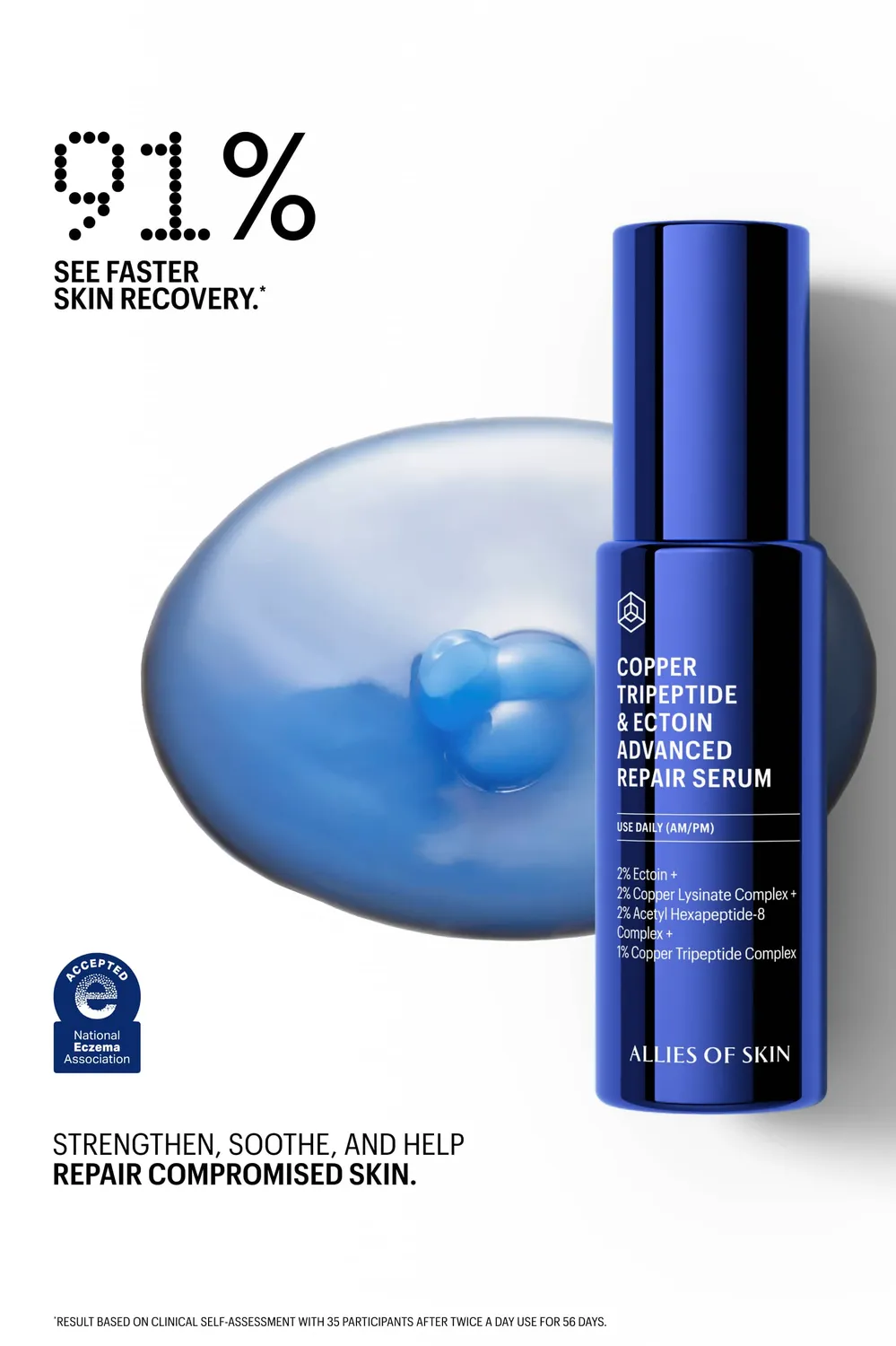 Allies of Skin Copper Tripeptide Ectoin Serum Value Size stor