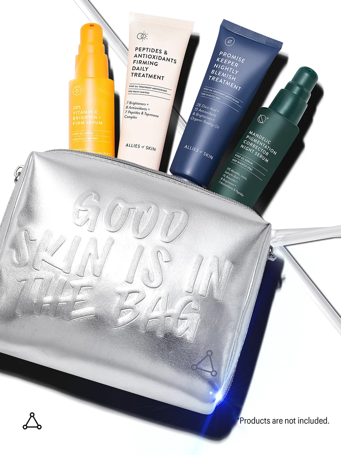 Allies of Skin Good Skin Is In The Bag toilettaske sølv