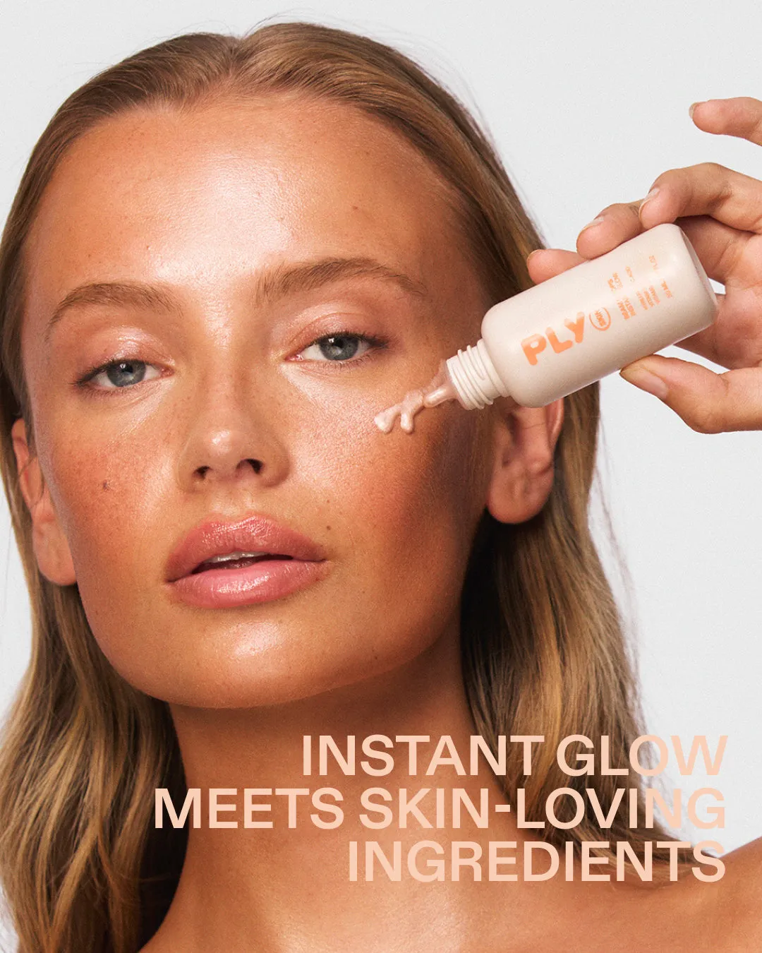 PLY SKIN The Glow Duo ansigtssæt creme og drops til glød