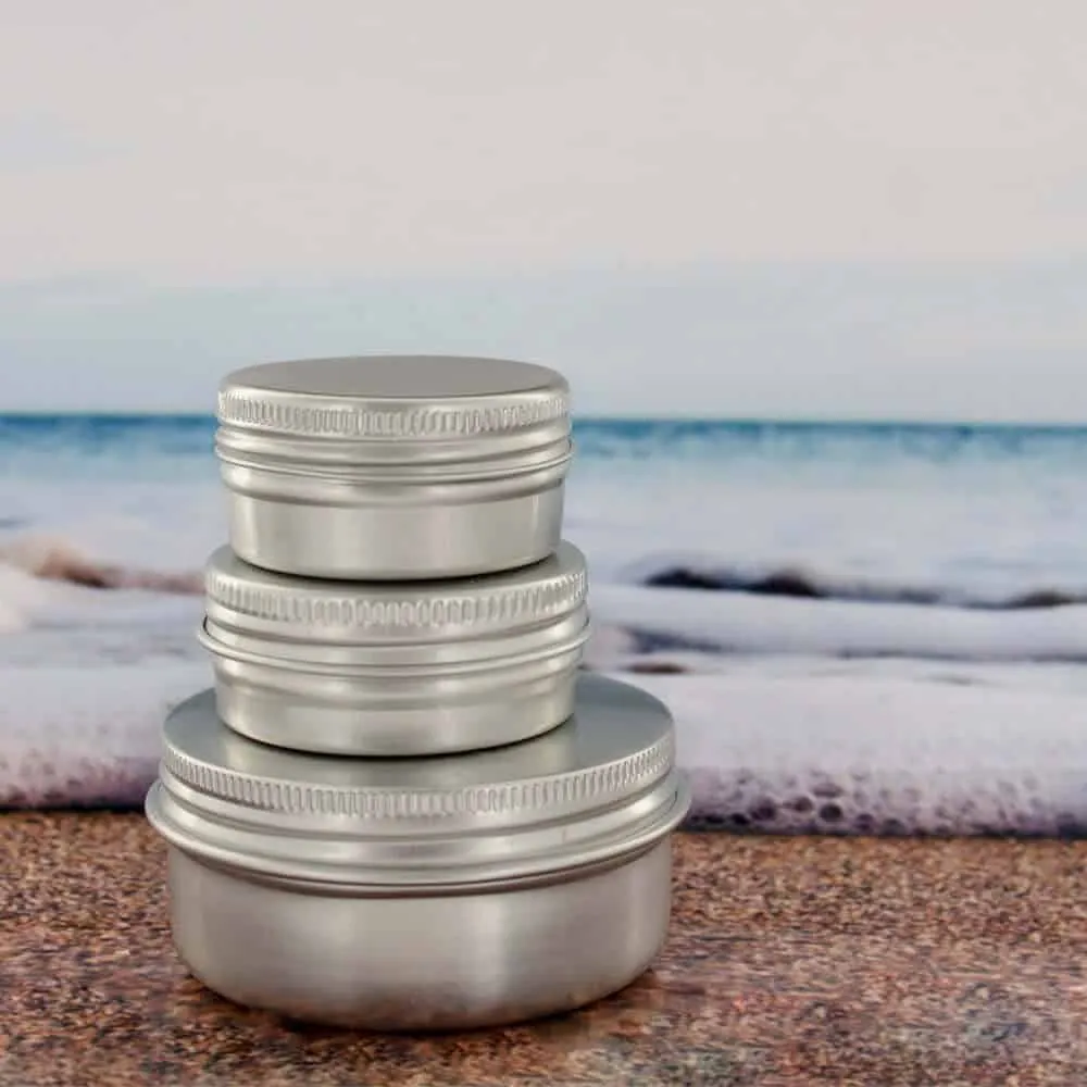 Hedenhus Aluminium Bøtte 150 ml med Vindue Cremekrukke