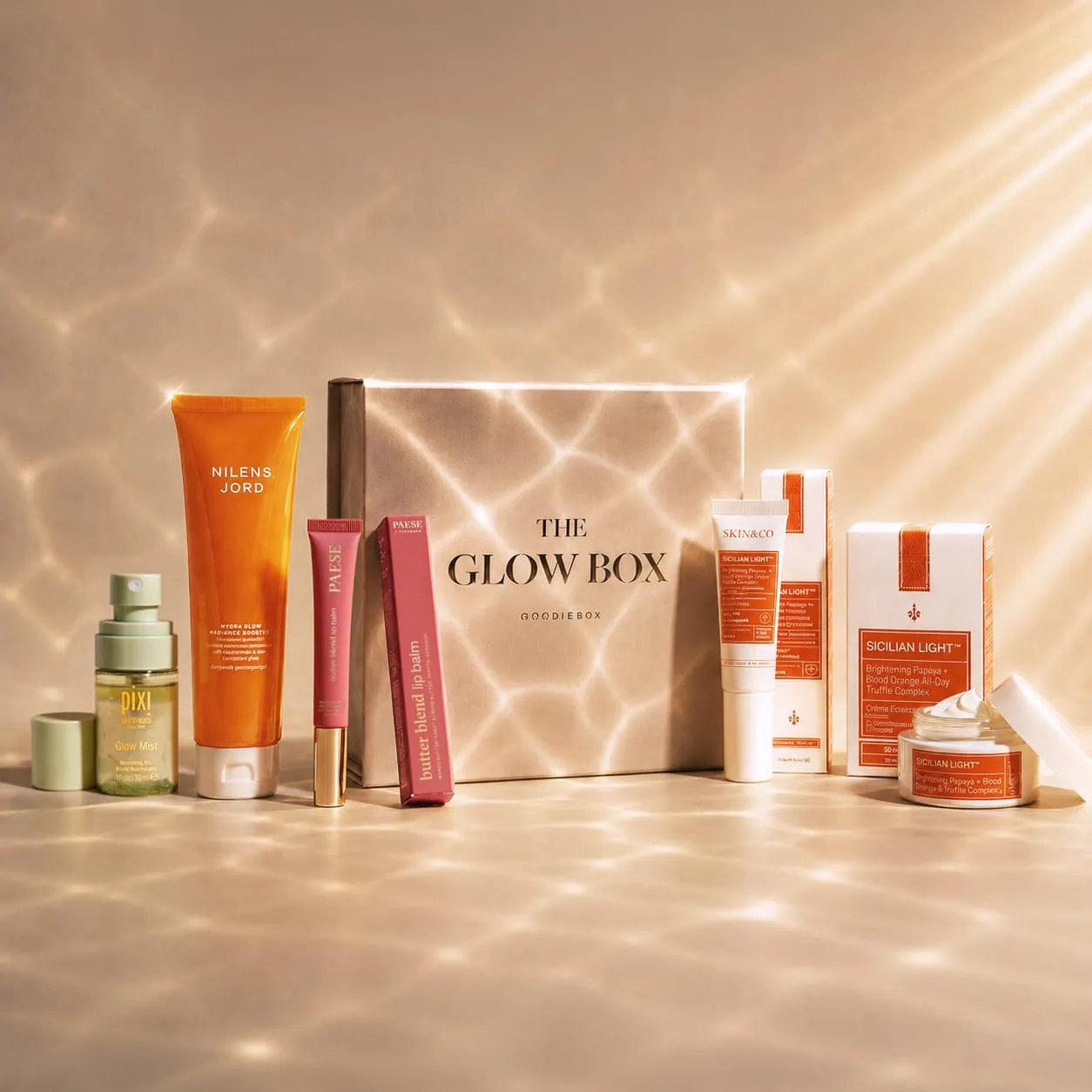 Goodiebox Glow hudplejeboks limited edition glans