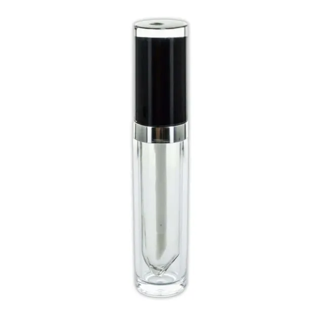 Hedenhus Lip Gloss hylster 7,5 ml sort sølv tom