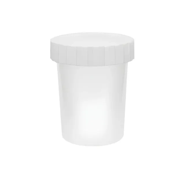 Hedenhus.dk 50 ml plastdåse mat gennemsigtig med låg