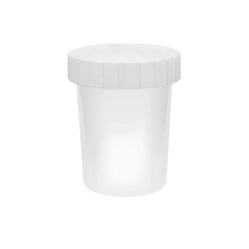 Hedenhus.dk 50 ml plastdåse mat gennemsigtig med låg