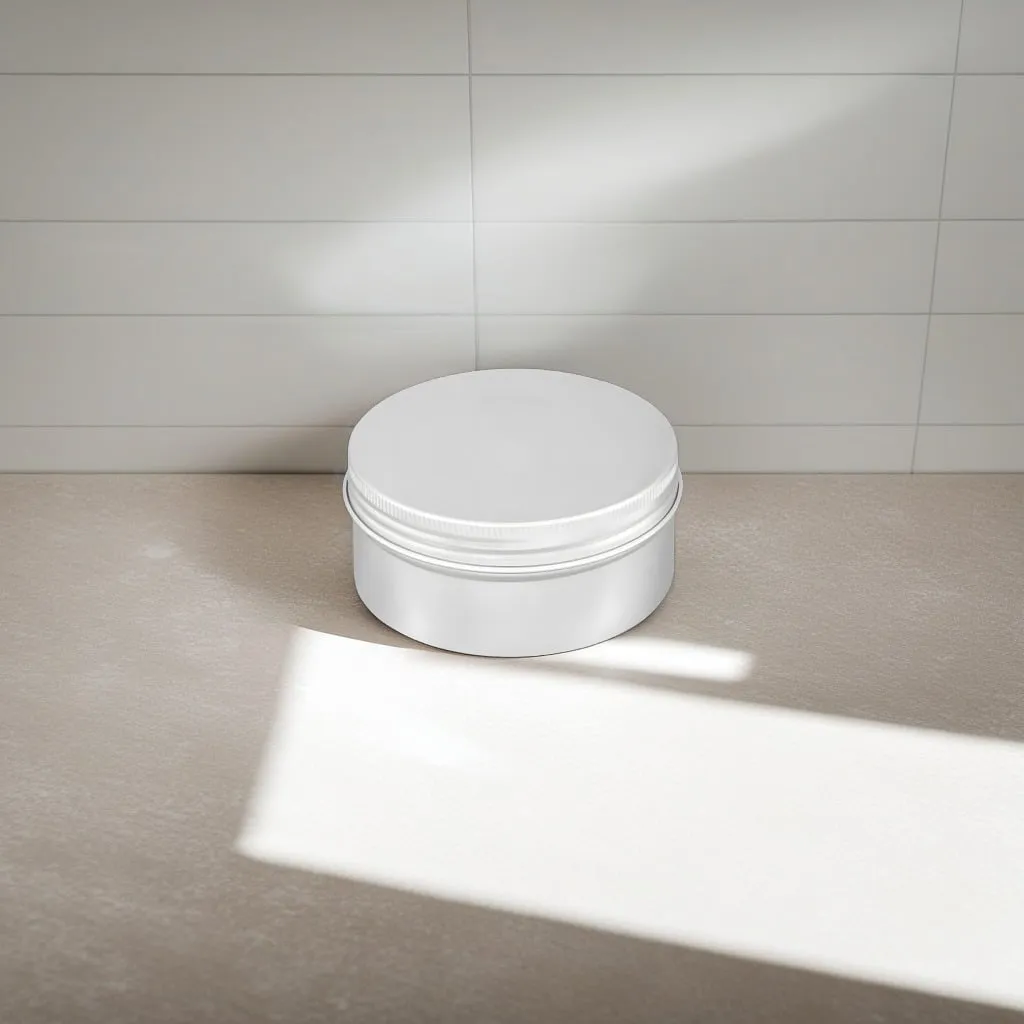 Hedenhus aluminium bøtte 350 ml sølv med skruelåg