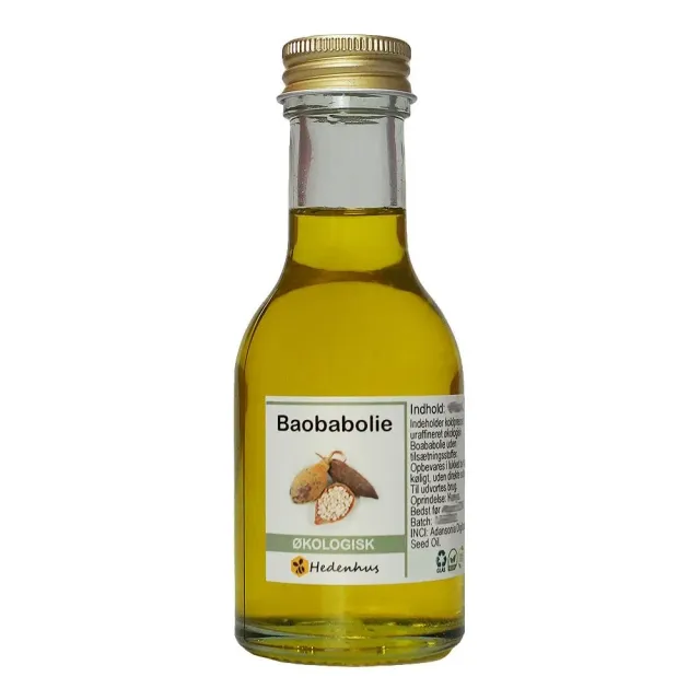 Hedenhus Baobabolie koldpresset olie økologisk tør hud