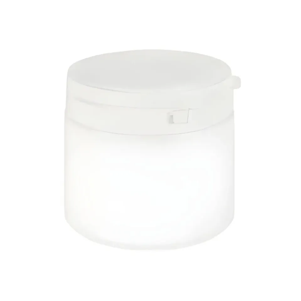 Hedenhus hvid plastdåse 500 ml med originalring