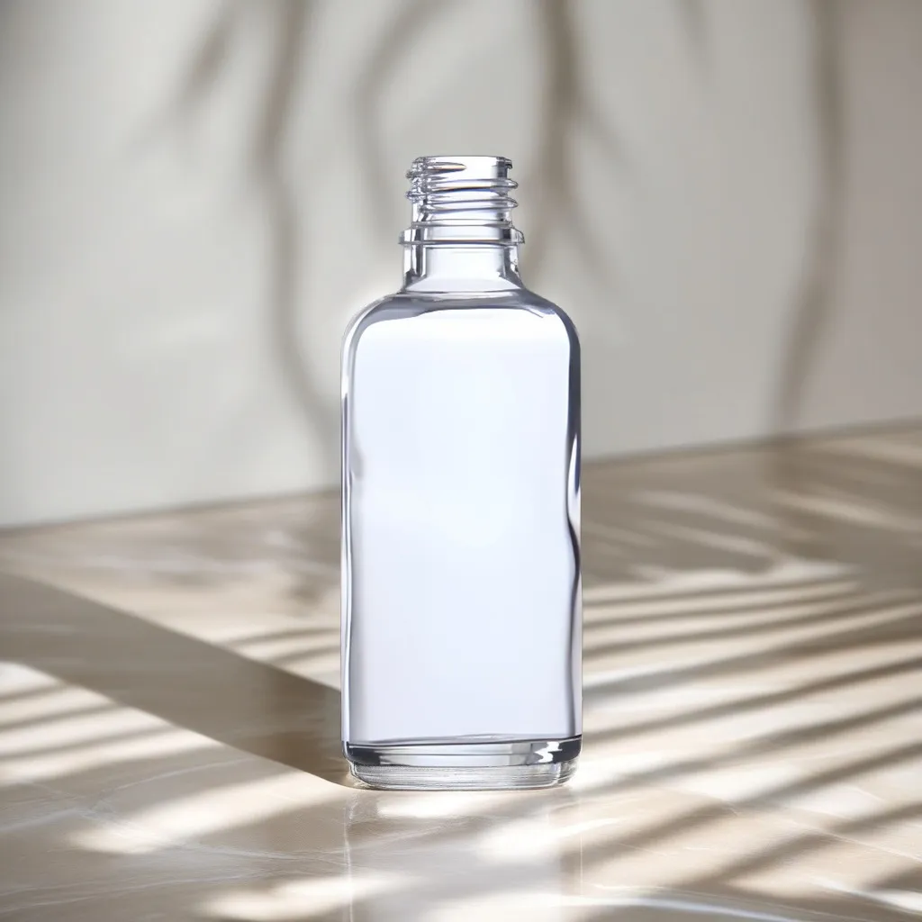 Hedenhus.dk 100 ml klar glasflaske DIN18 transparent
