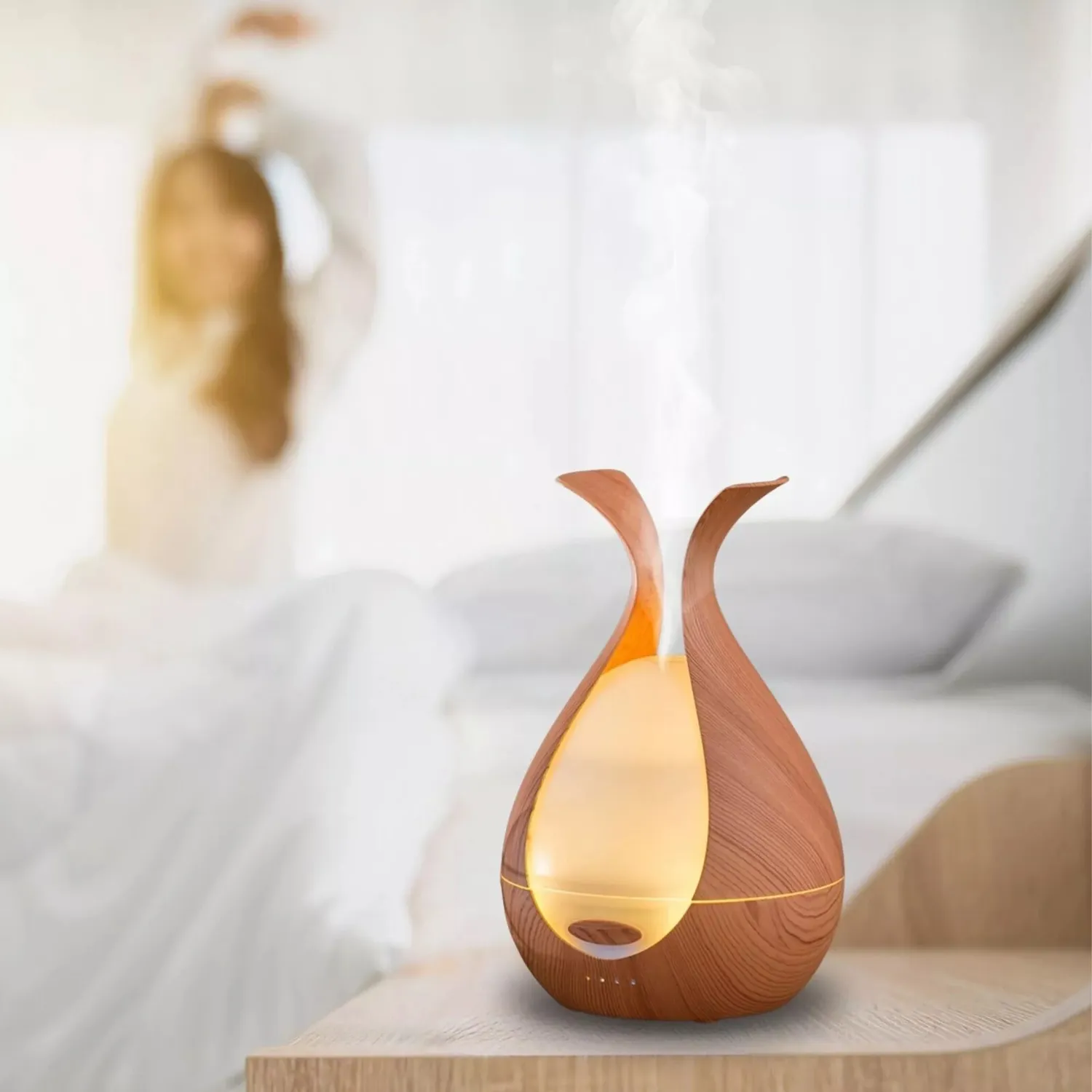 Hedenhus Medusa diffuser aromaforstøver trælook