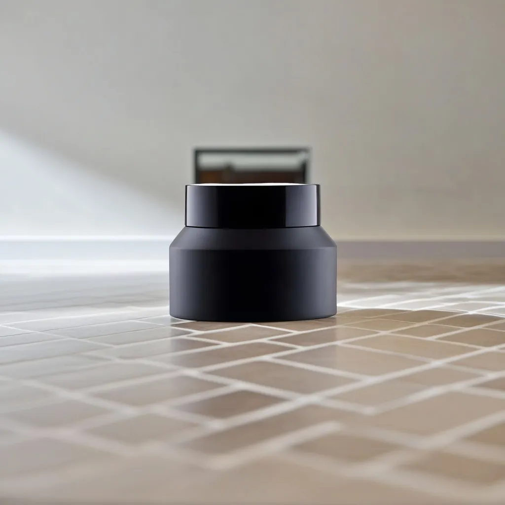 Hedenhus.dk 50 ml sort cremebøtte glas med sort låg