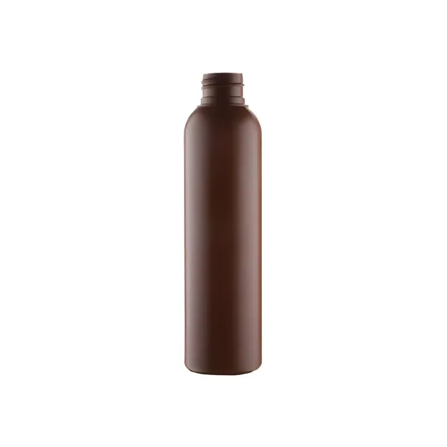 Hedenhus.dk 150 ml mat brun HDPE plastflaske 24/410