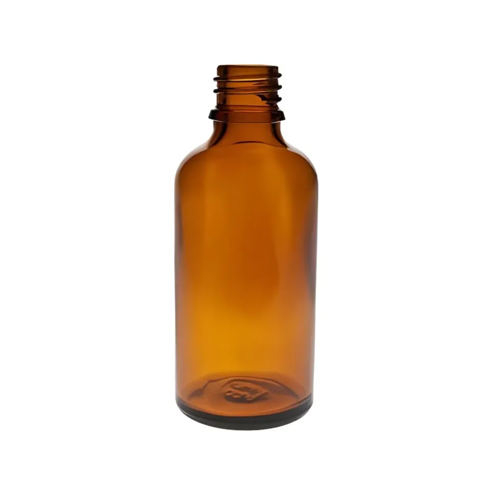 Hedenhus glasflaske brun 50 ml DIN18 til olier