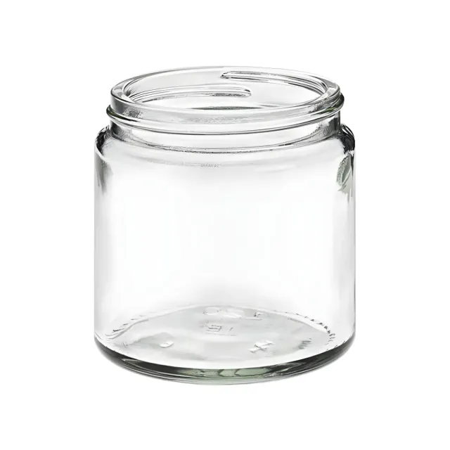 Hedenhus glasbøtte klar 120 ml uden låg SV58/R3