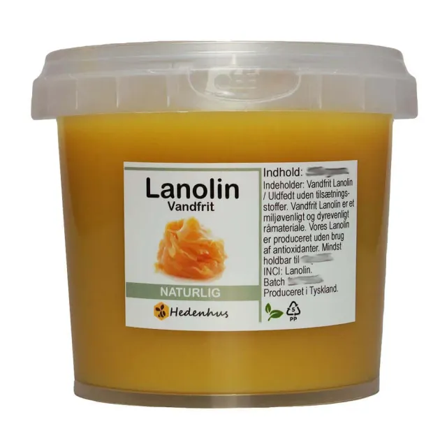 Hedenhus Lanolin uldfedt vandfri til creme og salve