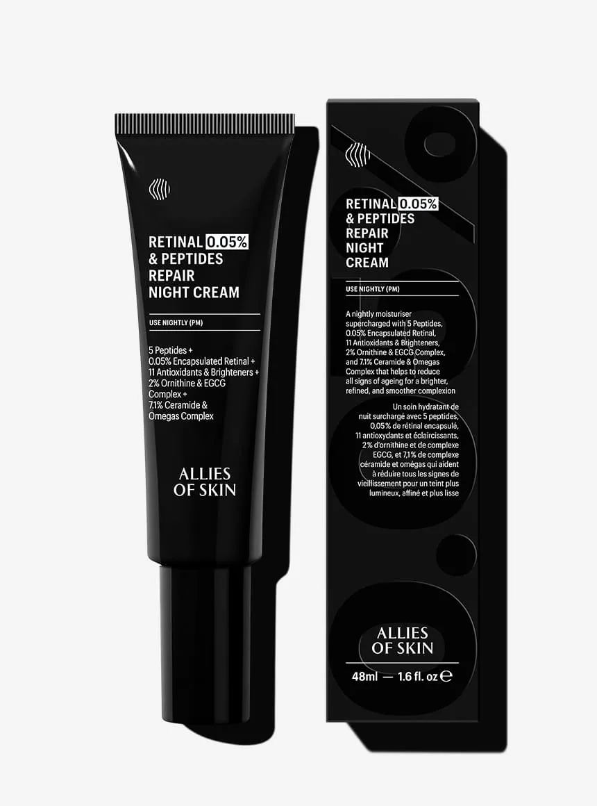 Allies of Skin Retinal 0.05% & Peptides Repair natcreme udglattende