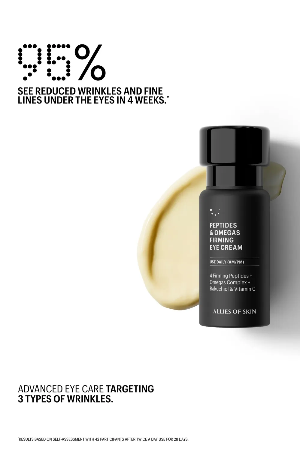 Allies of Skin Peptides & Omegas Firming øjencreme opstrammende