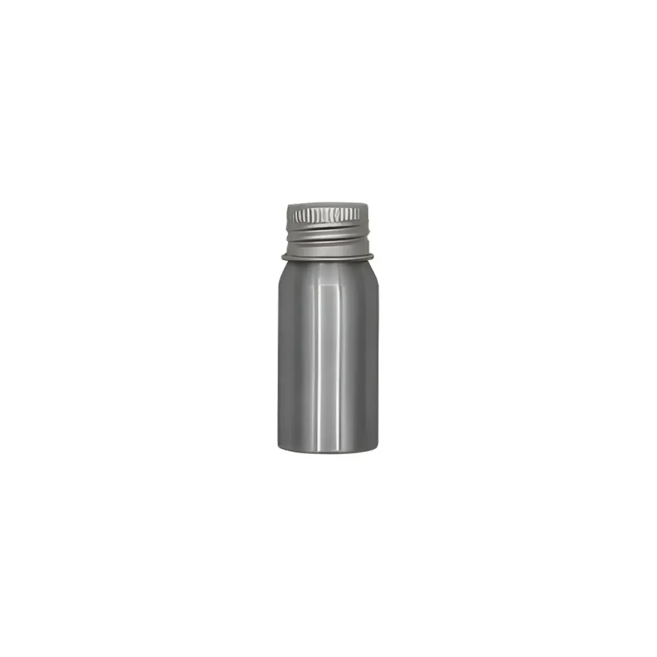 Hedenhus.dk 15 ml aluminiumflaske med låg rejse