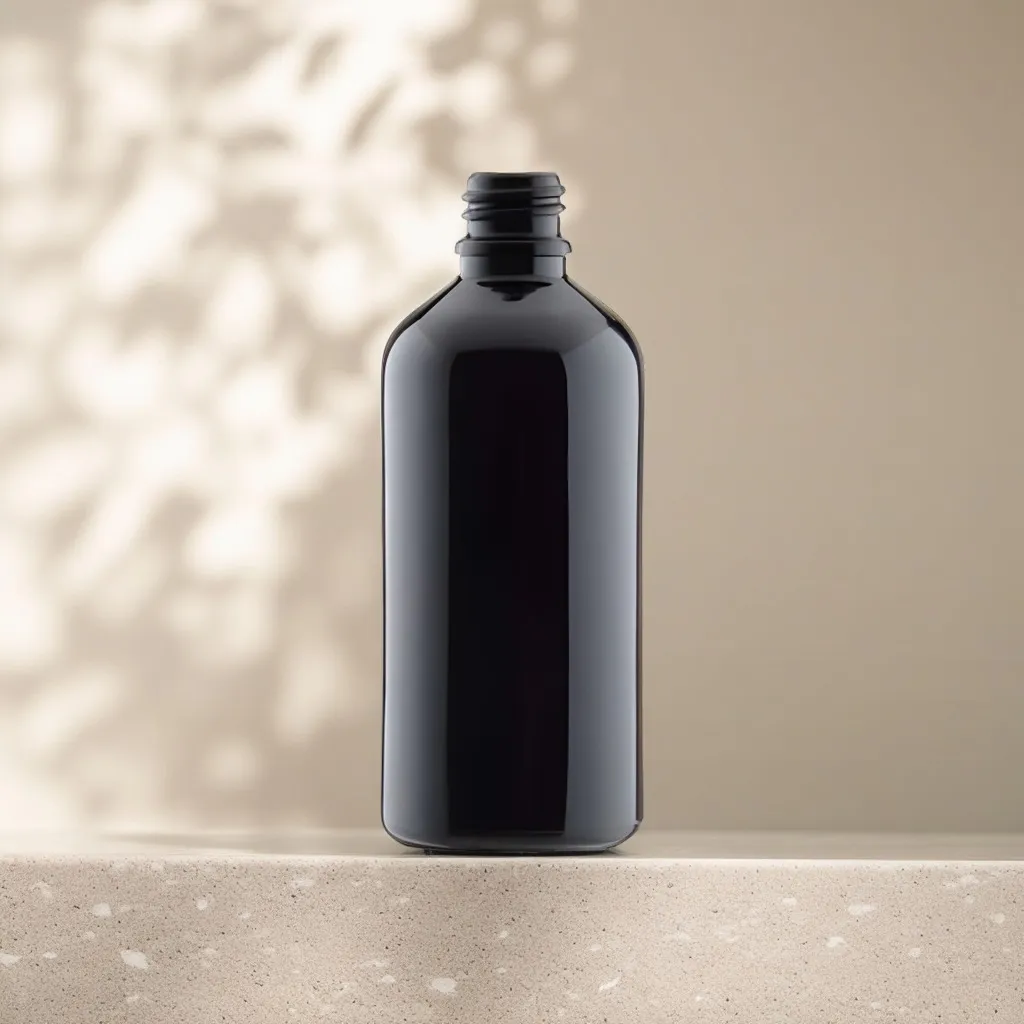 Hedenhus sort glasflaske 100 ml DIN18 til olier