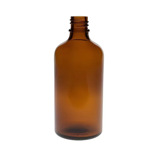 Hedenhus Brun Glasflaske 100 ml DIN18 til Olier Lysfølsom