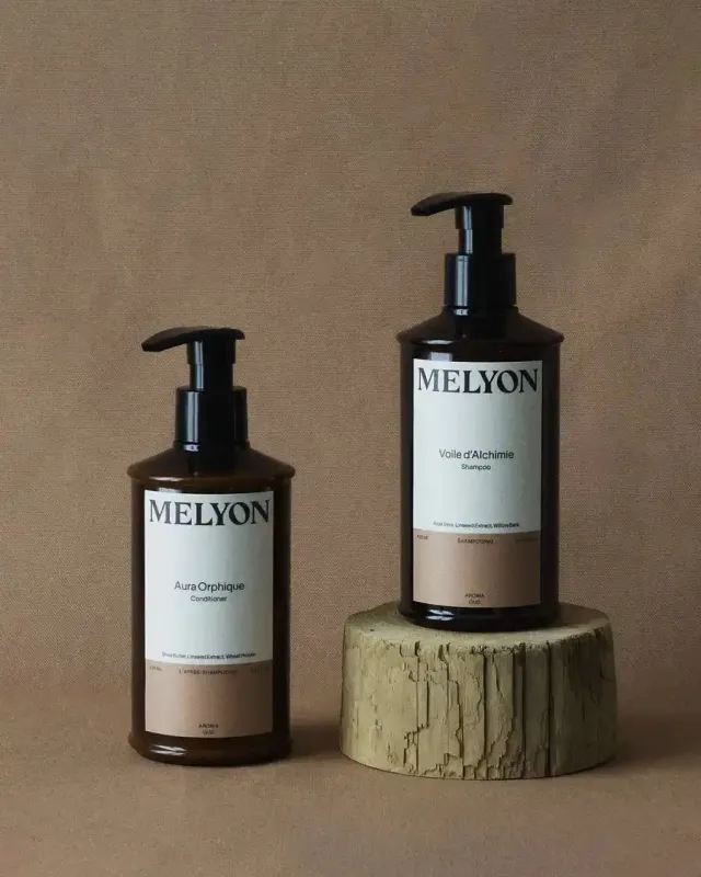 Melyon Voile d'Alchimie shampoo og Aura Orphique balsam sæt