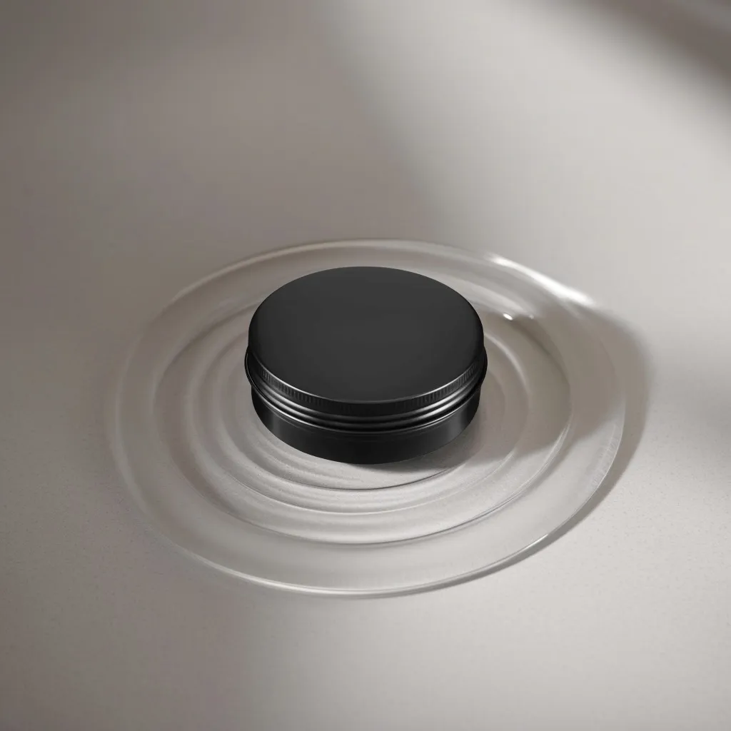 Hedenhus.dk sort aluminiumsbøtte 100 ml med skruelåg