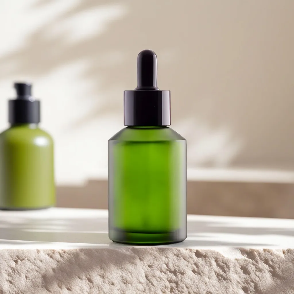 Hedenhus Grøn Glasflaske 60 ml med Pipettelåg Dråber