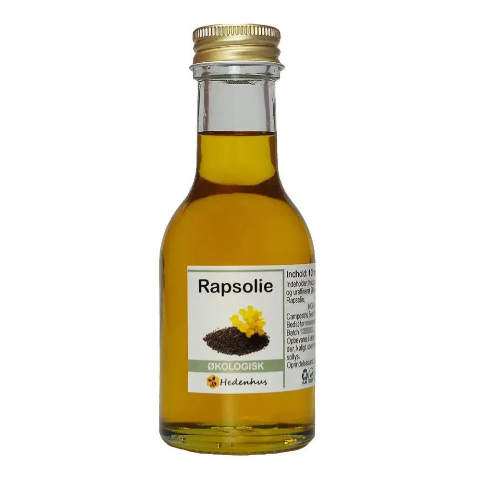 Hedenhus Rapsolie Økologisk koldpresset hudolie vitamin E